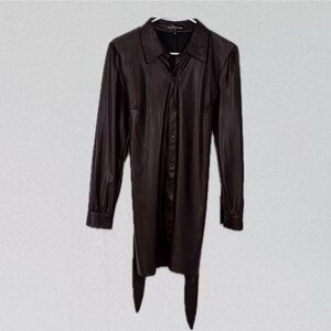 Crystal Doll Brown Trench Coat | Women’s Small | New without Tags